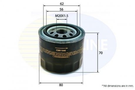 Фільтр масла COMLINE CSB11840 (фото 1)