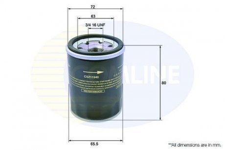 Фільтр масла COMLINE CSZ11940 (фото 1)