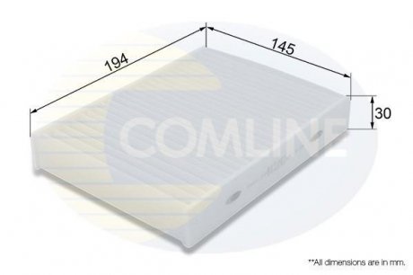 Фільтр повітря (салону) COMLINE EKF404 (фото 1)