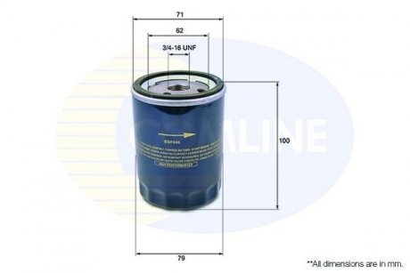 Фільтр масла COMLINE EOF006 (фото 1)