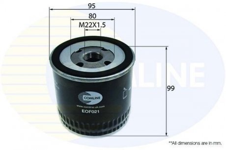 Фільтр масла COMLINE EOF021 (фото 1)