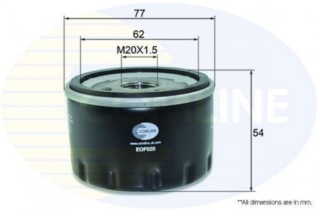 Фільтр масла COMLINE EOF025 (фото 1)