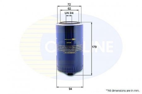 Фільтр масла COMLINE EOF054 (фото 1)