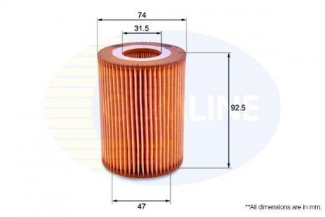 Фільтр масла COMLINE EOF218 (фото 1)