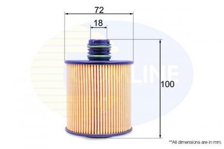 Фільтр масла COMLINE EOF237 (фото 1)