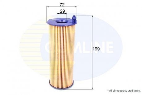 Фільтр масла COMLINE EOF244 (фото 1)