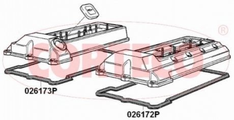 Прокладення двигуна CORTECO 026173P (фото 1)