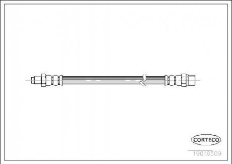 Шланг гальмівний гидравлический CORTECO 19018509 (фото 1)
