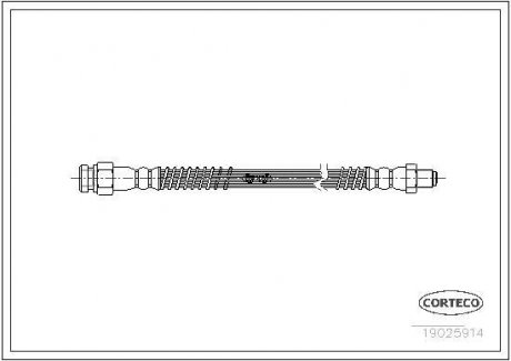 Шланг гальмівний CORTECO 19025914 (фото 1)