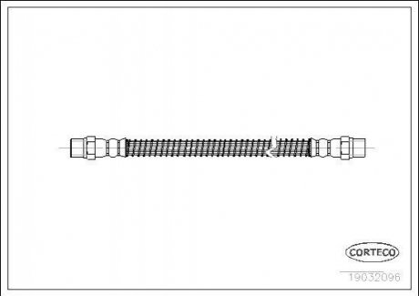 Шланг гальмівний гидравлический CORTECO 19032096 (фото 1)