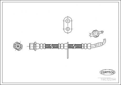 Шланг гальмівний CORTECO 19032294 (фото 1)