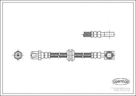 Шланг гальмівний CORTECO 19032372 (фото 1)
