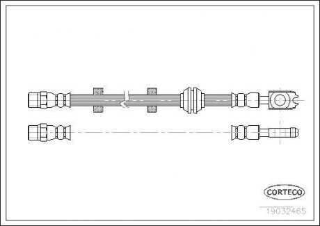 Шланг гальмівний CORTECO 19032465 (фото 1)