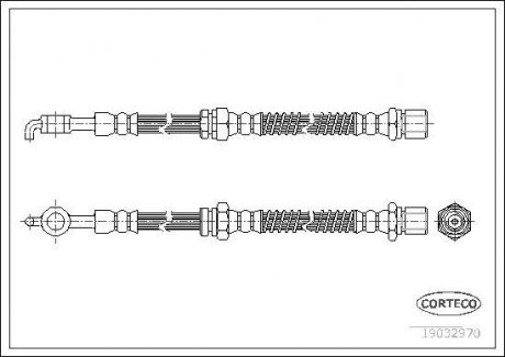 Шланг гальмівний CORTECO 19032970 (фото 1)
