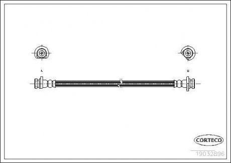 Шланг гальмівний CORTECO 19032986 (фото 1)