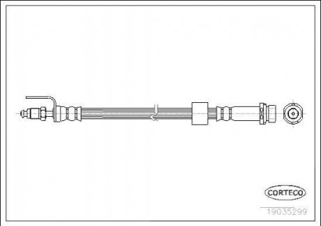 Шланг гальмівний CORTECO 19035299 (фото 1)