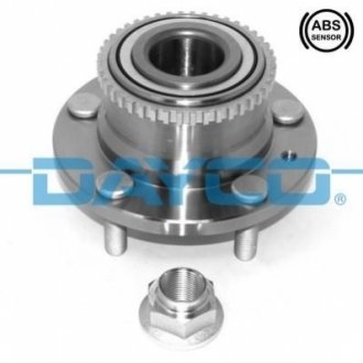 MAZDA ступиця задня з кільцем ABS MAZDA 6 02-, 323 -04, 626 -02, Premacy 99-. DAYCO KWD1281 (фото 1)