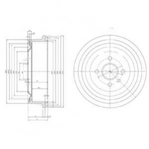 Барабан гальмівний Delphi BF103 (фото 1)