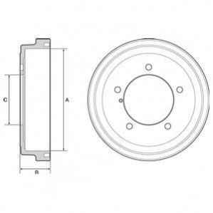 Гальмівний барабан Delphi BF531 (фото 1)