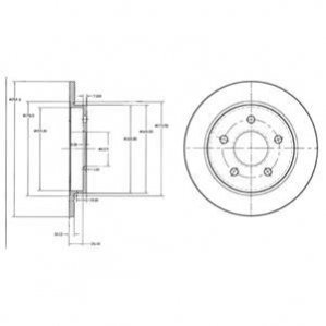 Гальмівний диск Delphi BG2332 (фото 1)