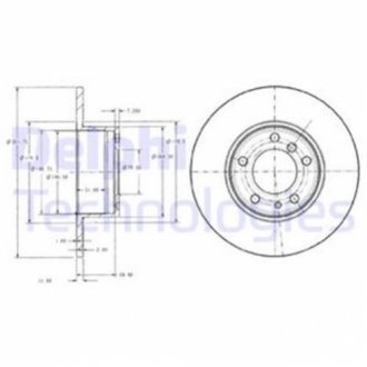Гальмівний диск Delphi BG2430 (фото 1)
