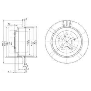 Гальмівні(тормозні) диски Delphi BG3154 (фото 1)