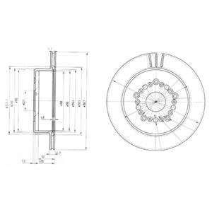 Гальмівні(тормозні) диски Delphi BG3230 (фото 1)