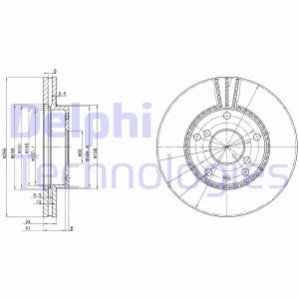 Гальмівний диск Delphi BG3531 (фото 1)