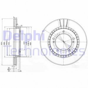 Гальмівний диск Delphi BG3587 (фото 1)