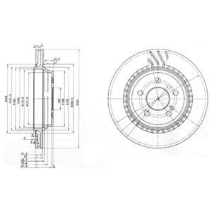 Гальмівні(тормозні) диски Delphi BG3726 (фото 1)