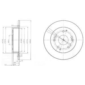 Гальмівні(тормозні) диски Delphi BG3746 (фото 1)