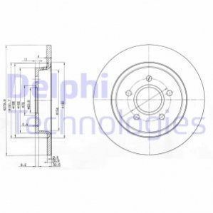 Гальмівний диск Delphi BG3897C (фото 1)