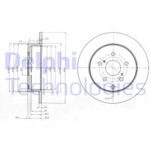 Гальмівний диск Delphi BG4051 (фото 1)