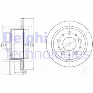 Гальмівний диск Delphi BG4062 (фото 1)