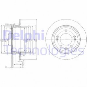 Гальмівний диск Delphi BG4082C (фото 1)