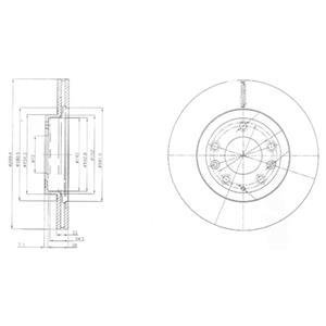 Гальмівні(тормозні) диски Delphi BG4141 (фото 1)