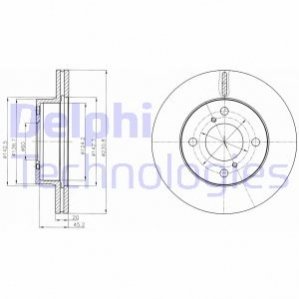 Гальмівний диск Delphi BG4271C (фото 1)