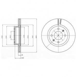 Диск гальмівний Delphi BG4295 (фото 1)