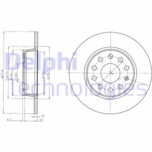 Гальмівний диск Delphi BG4324C (фото 1)