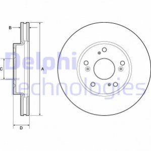 Тормозной диск Delphi BG4741C (фото 1)