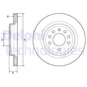 Диск гальмівний Delphi BG4922C (фото 1)
