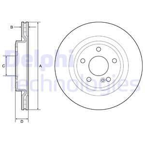 Диск гальмівний Delphi BG4927C (фото 1)