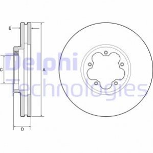 Гальмівний диск Delphi BG9176C (фото 1)