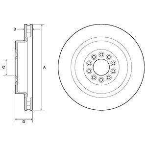 Гальмівний диск Delphi BG9182C (фото 1)