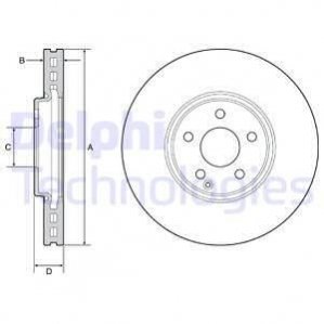 TARCZA HAM.MERCEDES E W211 03- Delphi BG9210C (фото 1)