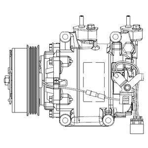 KOMPRESOR KLIM.HONDA CR-Z 10- Delphi CS20515 (фото 1)