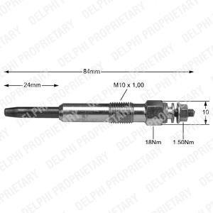 Свічка розжарювання Delphi HDS355 (фото 1)