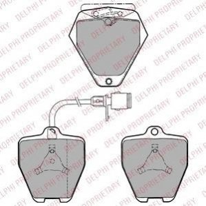 Комплект гальмівних колодок з 4 шт. дисків Delphi LP1024 (фото 1)