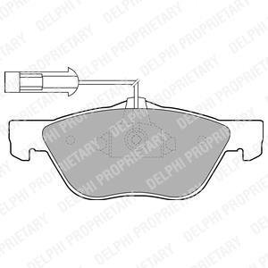 Гальмівні(тормозні) колодки Delphi LP1686 (фото 1)