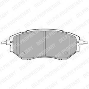 Гальмівні колодки, дискове гальмо (набір) Delphi LP1941 (фото 1)